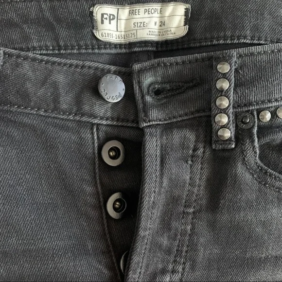 Free People Studded Payton Skinny Jeans - Picture 7 of 14